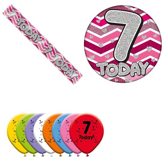 Various Designs Bundle H Banner, Balloon, Badge Ages 1 to 80