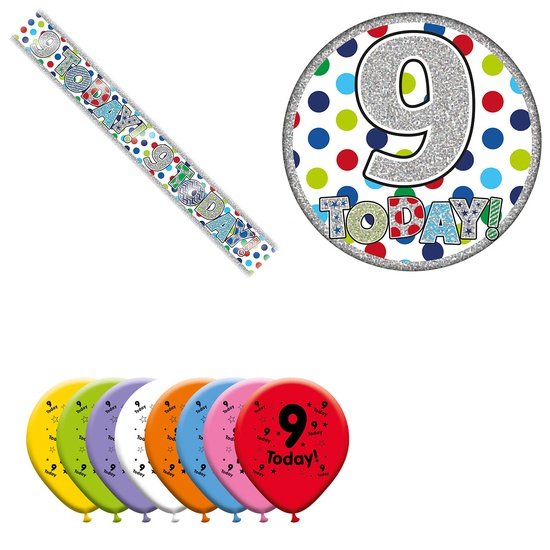 Various Designs Bundle H Banner, Balloon, Badge Ages 1 to 80