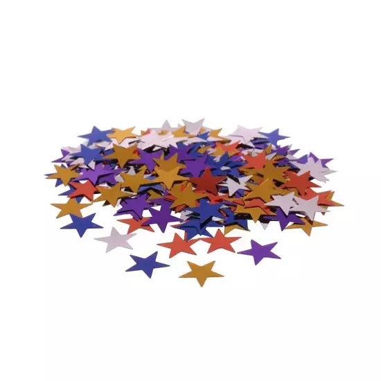 Star Confetti Mixed Colour 10mm