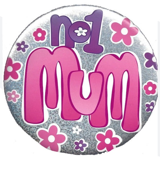 Number 1 Mum Badge