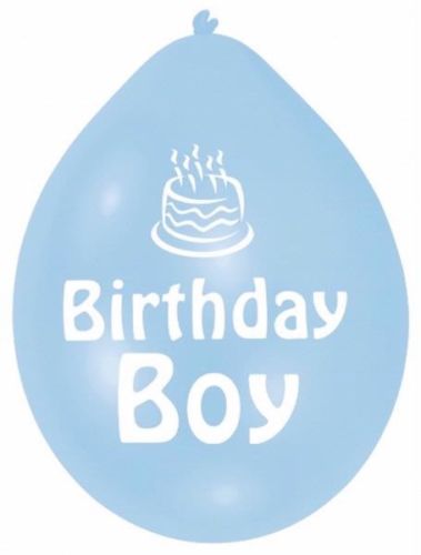 Birthday Boy Balloons 10 Per Pkt