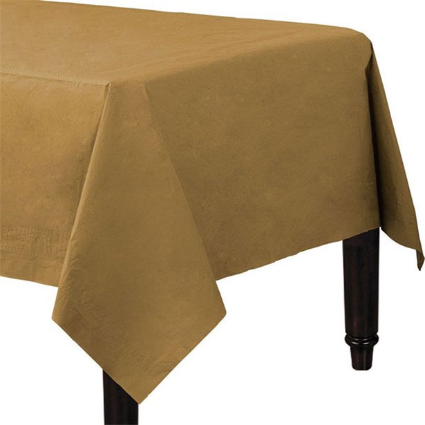 Gold Paper Tablecovers 90cm By 90cm