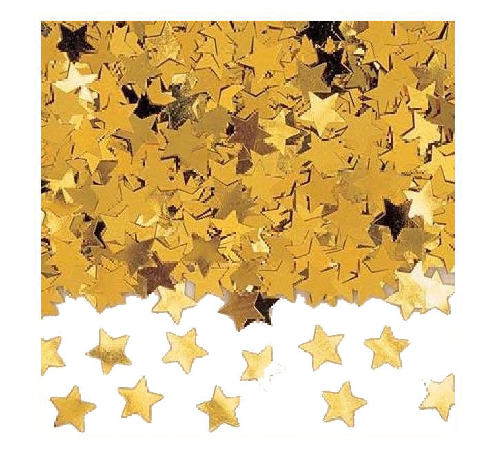 Star Confetti Gold 10mm