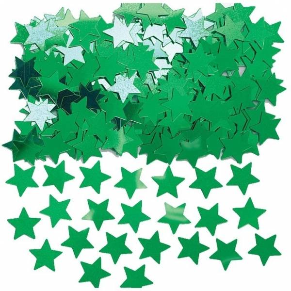 Star Confetti Green 10mm