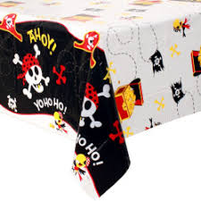 Pirate Fun Table Cover 54"x 84" Boys Birthday Party Tableware Supplies Plastic