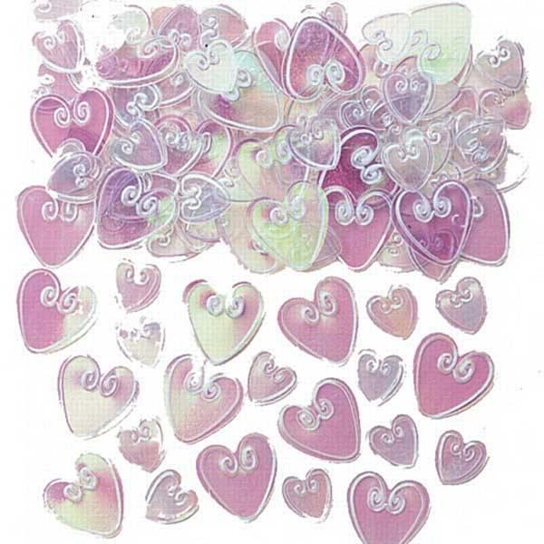 Sparkle Heart Confetti Iridescent