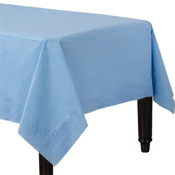 Light Blue Paper Tablecovers 90cm By 90cm