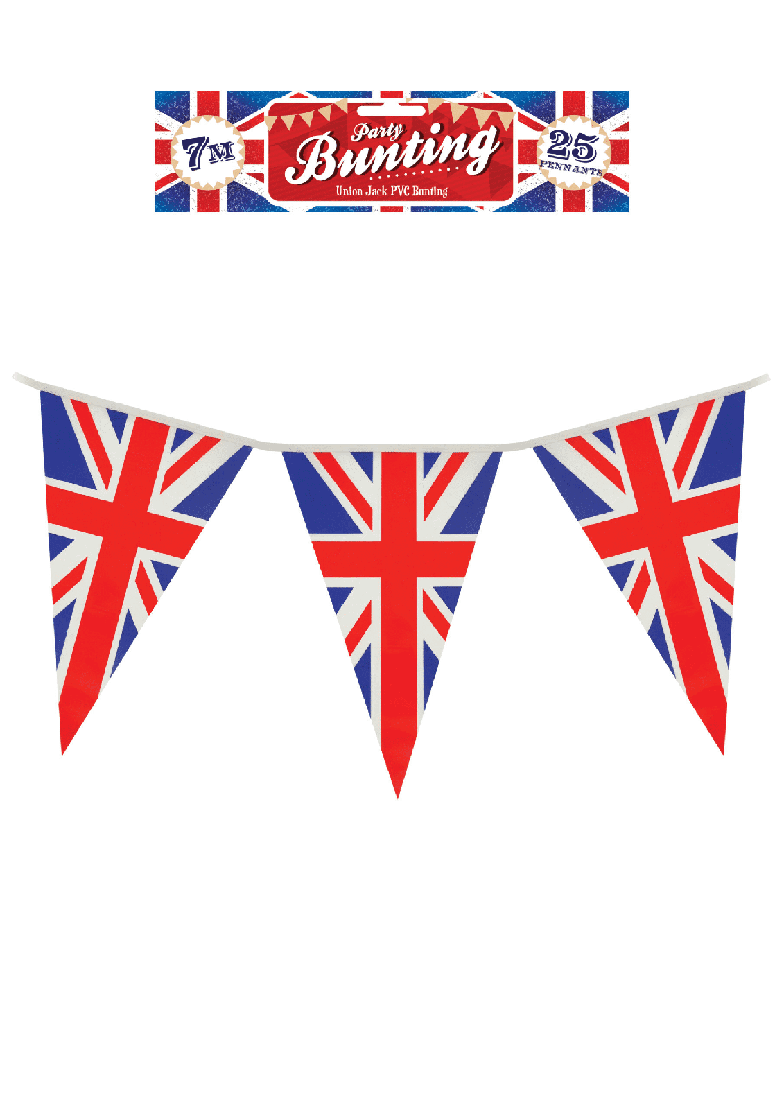 Bunting Union Jack 25 Flags